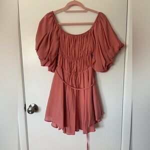 Elegant Pink Mini Dress